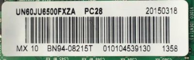 MAIN PARA TV SAMSUNG / NUMERO DE PARTE BN94-08215T / BN41-02344A / BN97-09265A / BN9408215T / PANEL CY-GJ060HGSV1H / MODELO UN60JU6500 / UN60JU6500FXZA HD01 - Imagen 2